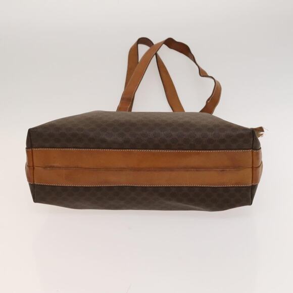 CELINE Macadam Canvas Tote Bag Pvc Leather Brown - Picture 9 of 13